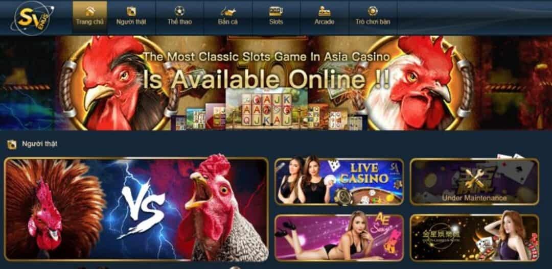 Đăng nhập sảnh Venus Casino